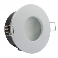 Σποτ Μπάνιου Στρογγυλό Χωνευτό Σταθερό Αλουμινίου Λευκό Στεγανό IP44